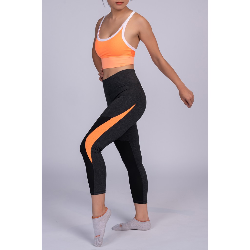 Set Bộ Đồ Tập Gym Quần BIKER + Áo Bra Tập Yoga Aerobic Chạy Bộ Co Giãn Tốt, Tôn Dáng CH014