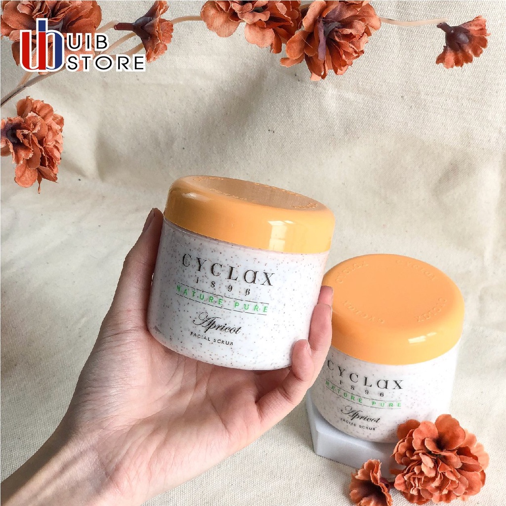 Tẩy tế bào ch ết cho da mặt chiết xuất mơ tươi - Apricot facial scrub CYCLAX 300ml