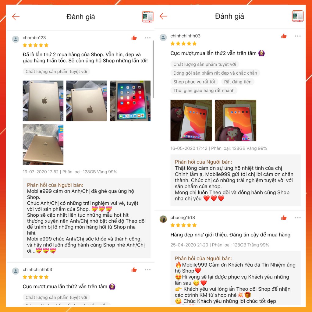 Máy Tính Bảng IPad Gen 5 (2017) (Wifi + 4G) 32GB /128GB Chính Hãng - Zin Đẹp 99% - Màn đẹp - Pin trâu - MOBILE999 | BigBuy360 - bigbuy360.vn