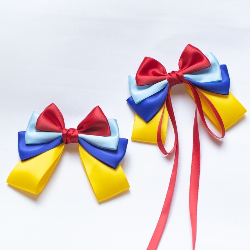 Kẹp tóc nơ hoá trang công chúa Bạch Tuyết cho bé gái