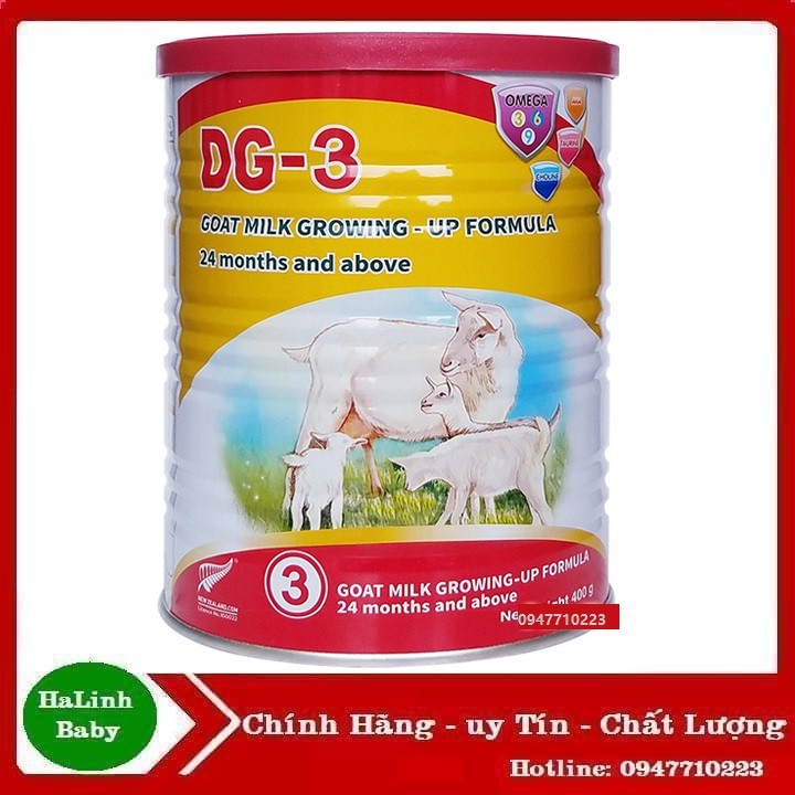 [Chính Hãng] Sữa Dê DG 3 400g Date 2022