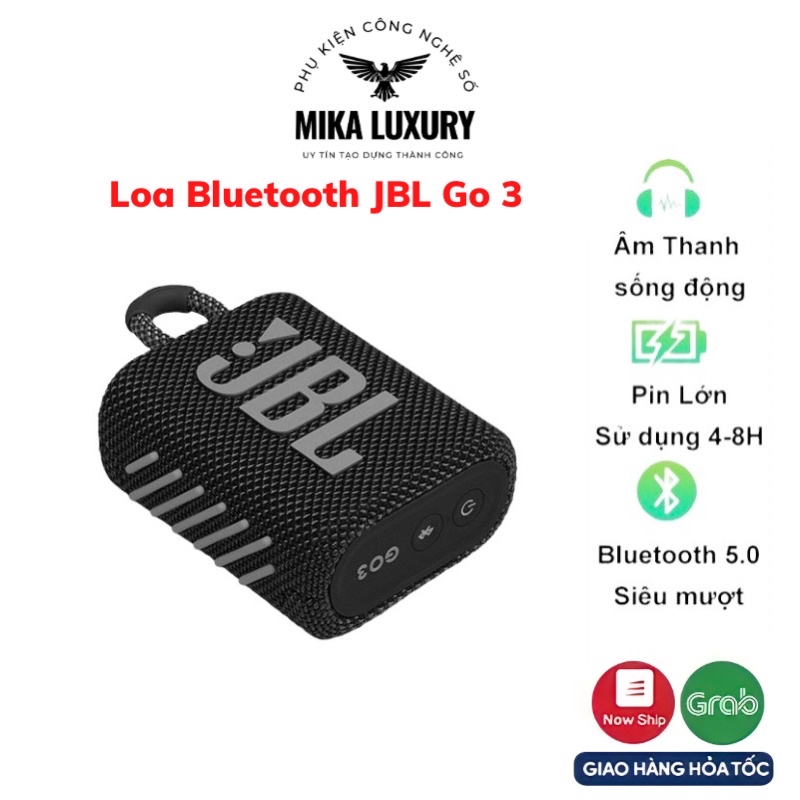 Loa bluetooth mini, JbL Go 3 new 100% + Bảo hành 06 tháng