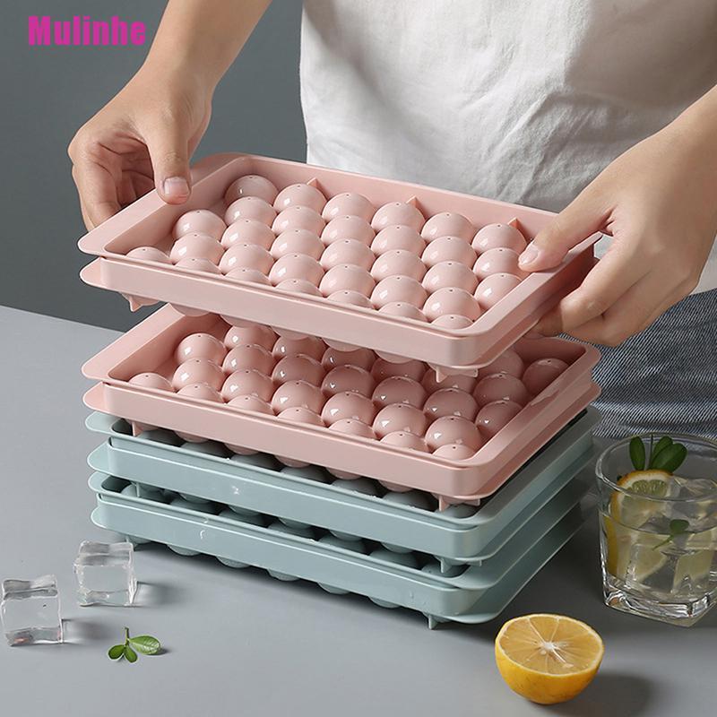 Khay Làm Đá Hình Tròn Bằng Nhựa Tiện Dụng