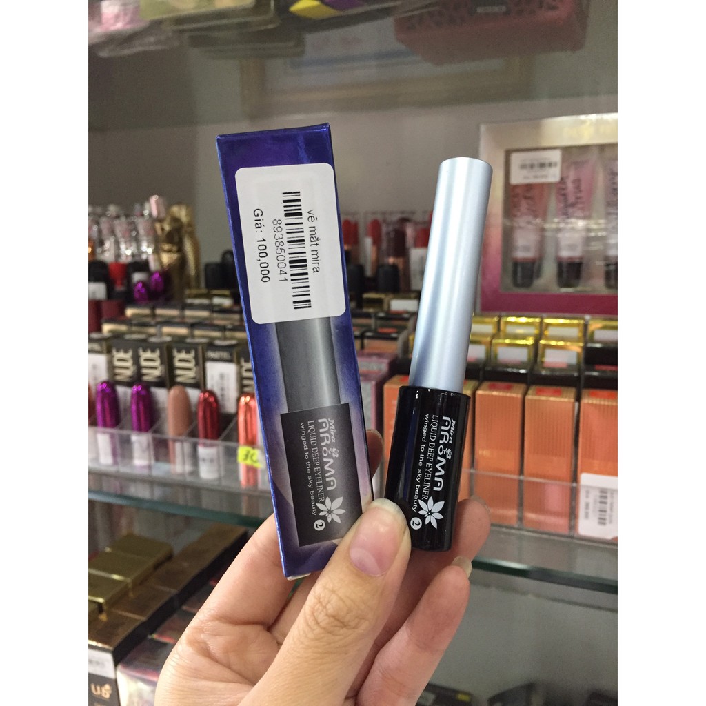 kẻ mắt nước Mira Aroma - siêu mảnh - siêu đen