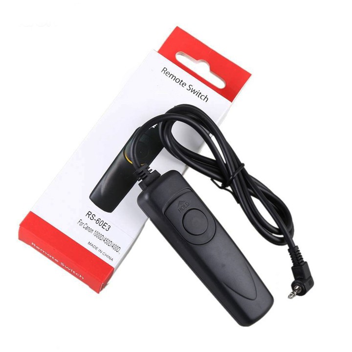 Dây bấm mềm RS-60E3 Remote Shutter cho máy ảnh Canon 600D 650D 60D 70D