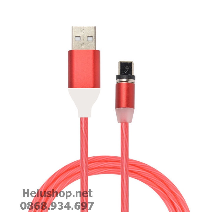Dây Cáp Sạc Nam Châm Phát Sáng Xoay 360 Độ,Từ Tính Hit Mạnh,cáp sạc ip,cáp sạc đèn LED,dây sạc nam châm,cáp bọc