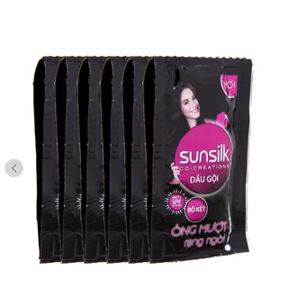 Dây 10 gói dầu gội  Sunsilk bồ kết óng mượt rạng ngời ( 10 gói x 6g)