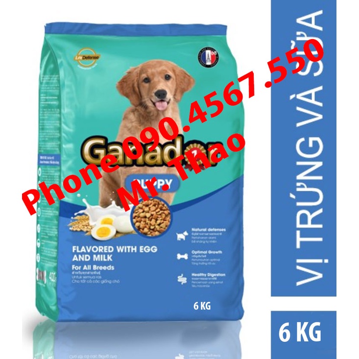 FREESHIP [6KG] thức ăn cho chó con Ganador vị Trứng và Sữa - Ganador Egg and Milk