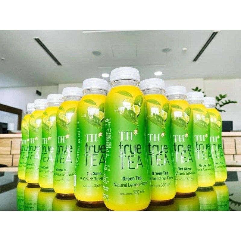 thùng 24 chai trà xanh vị chanh tự nhiên th tru tea 350ml