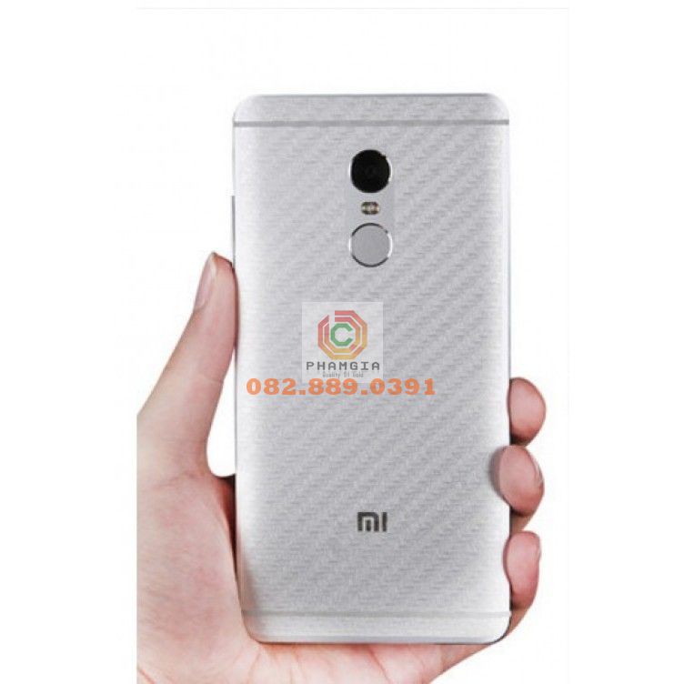 Miếng dán mặt lưng skin carbon Xiaomi 4/5s/5s Plus