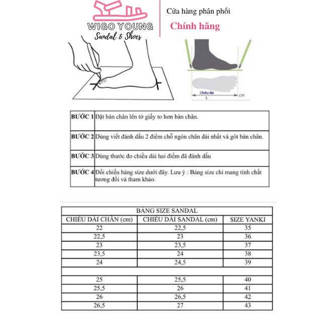 Giày Sandal Mol Nam Nữ 3 Quai Ngang Quai Hậu Tháo Rời Êm Bền Đi Học Đi Làm Đi Du LịchFull Size Mã MS1801- Wigo Young