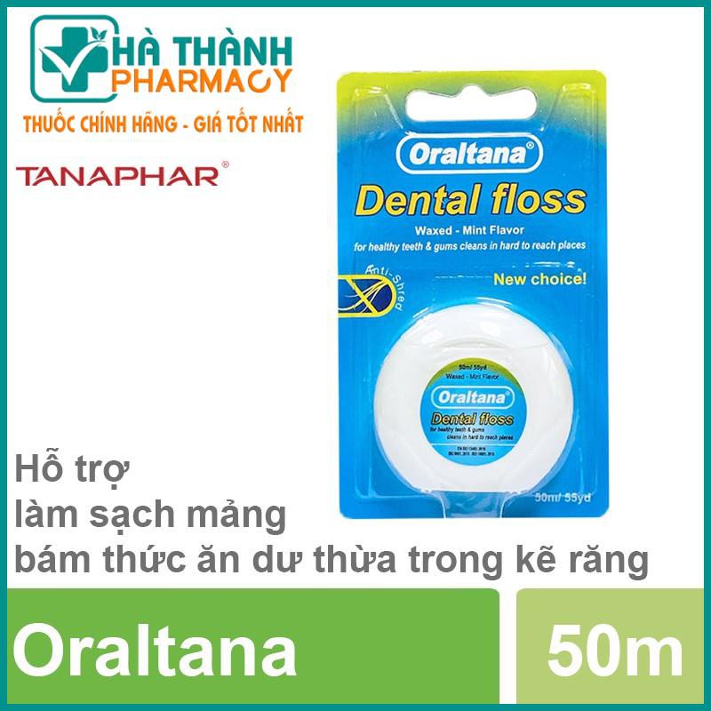 Chỉ Nha Khoa Oraltana - Hỗ trợ chăm sóc răng miệng, an toàn cho răng và lợi (Hộp 1 Cuộn)