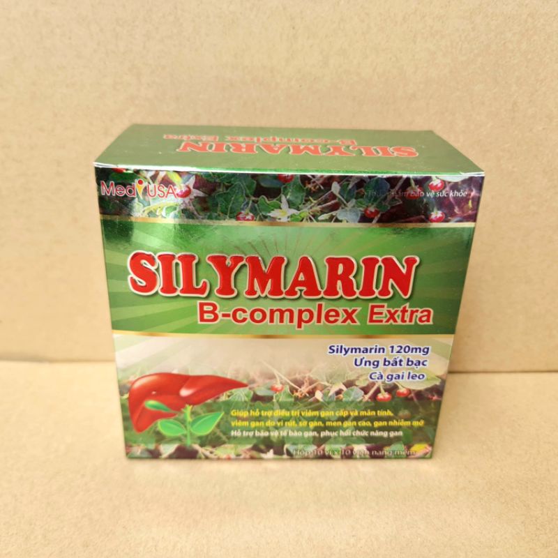 BỔ GAN MÁT GAN GIẢI ĐỘC GAN SILYMARIN 120mg tăng cường chức năng gan Hộp 100 viên