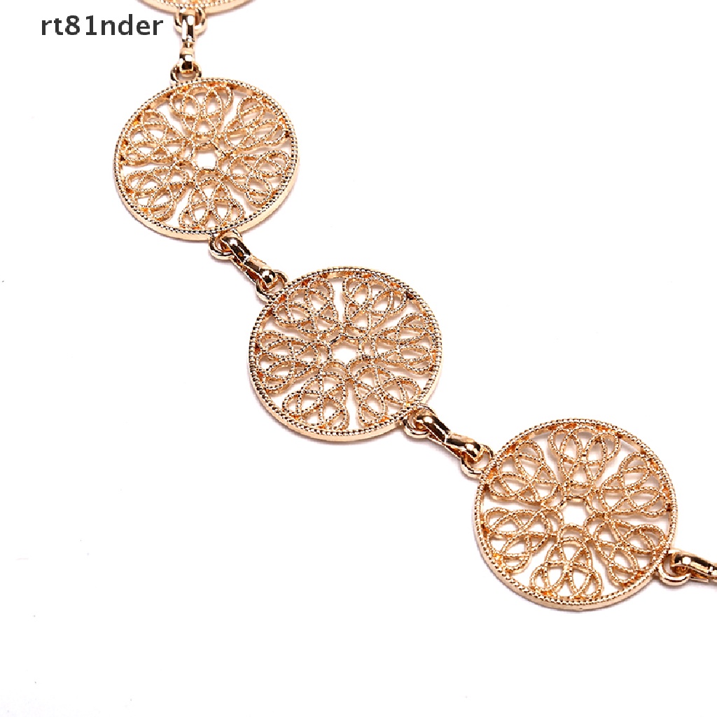 Thắt Lưng Dây Xích Bằng Kim Loại Màu Vàng / Bạc Thời Trang