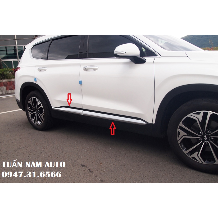 Nẹp Sườn Hông Santafe 2021, 2020, 2019 (Hàng Hàn Quốc)