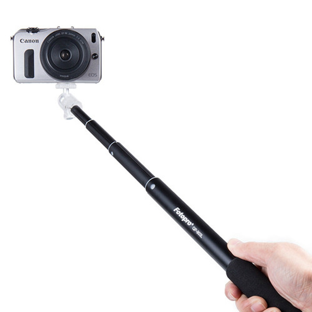 Gậy chụp ảnh monopod Fotopro QP 903L phù hợp với điện thoại thông minh,máy ảnh mirrorless,gopro tặng kèm kẹp điện thoại