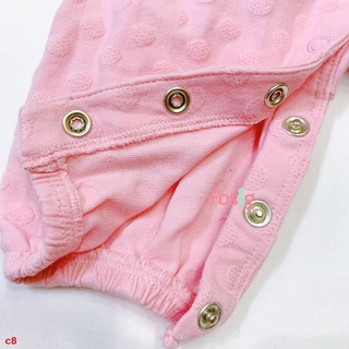 [12m-24m] Set Yếm Bé Gái Cter - Hồng Trắng Trơn c8a