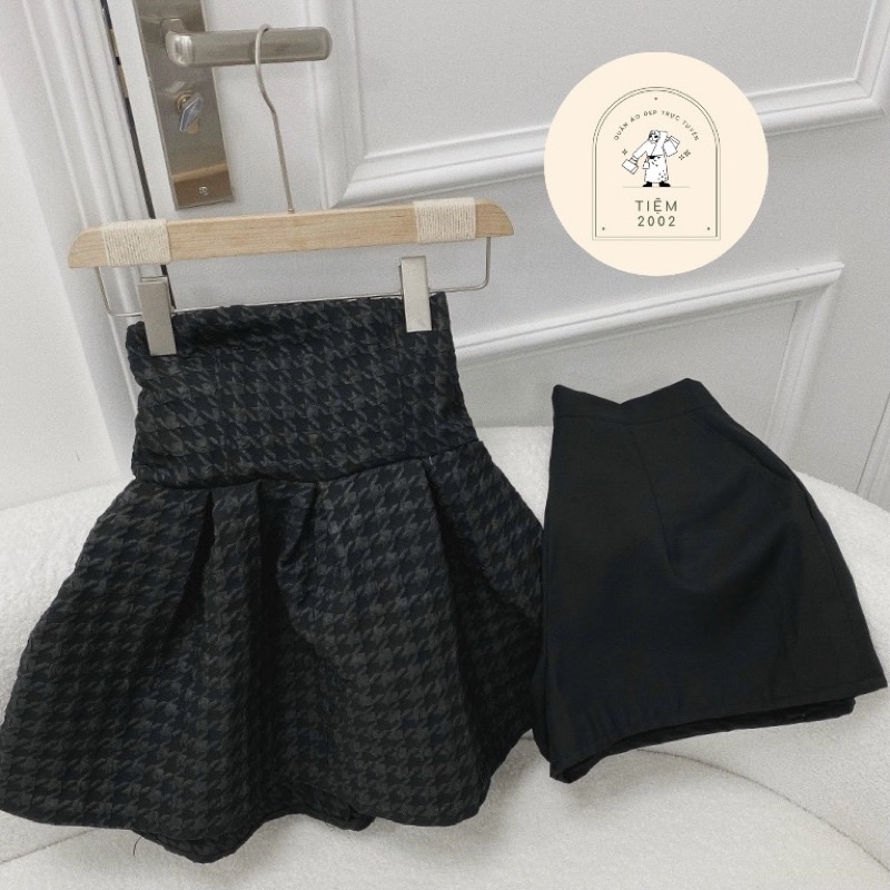 SET ÁO ỐNG GẤM XOÈ + KÈM SHORT 🖤