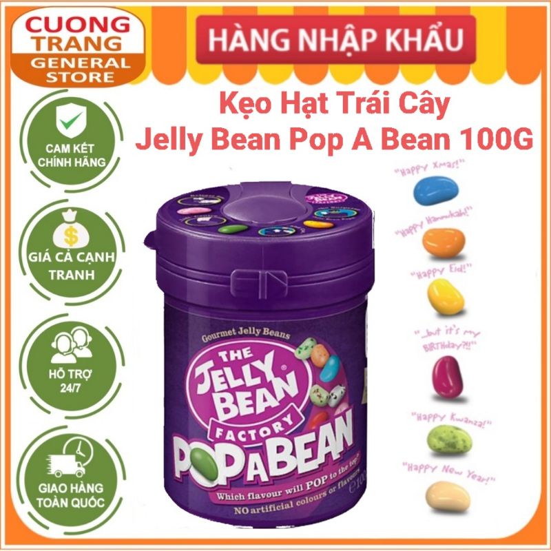 Kẹo Hạt Trái Cây Jelly Bean Pop A Bean 100G