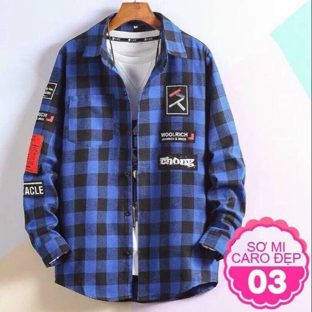 ÁO KHOÁC SƠMI CAO CẤP SỌC CARO UNISEX NAM NỮ
