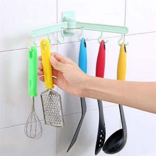 Móc nhựa treo đồ dán tường xoay 180 độ đa năng