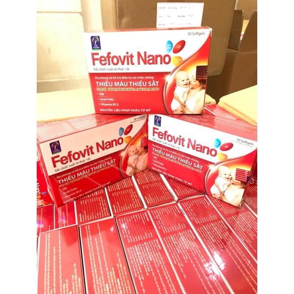 VIÊN UỐNG BỔ MÁU 🩸 FEROVIT NANO HỘP 30 VIÊN