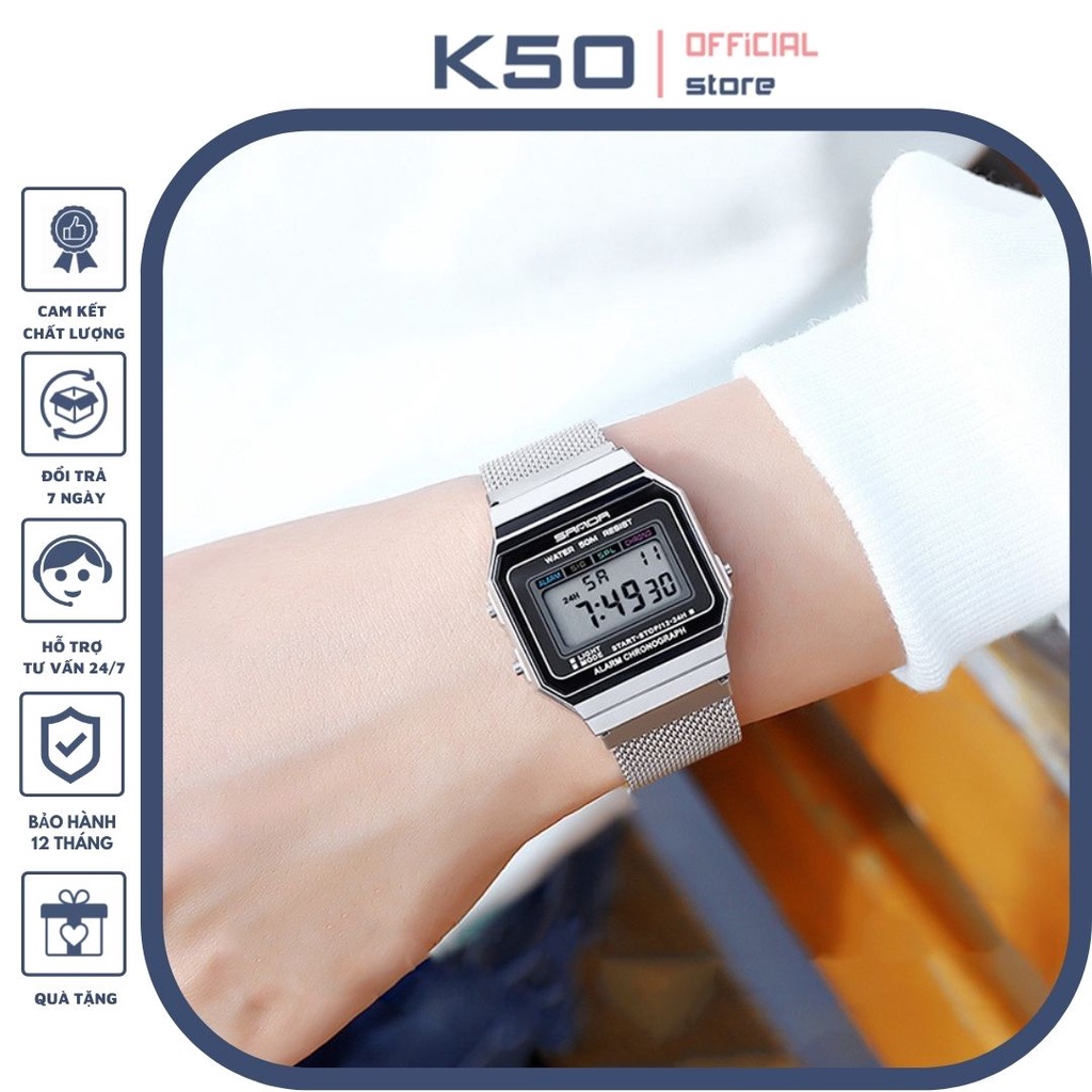 Đồng Hồ Điện Tử Nam Nữ SANDA 6017 Siêu Mỏng