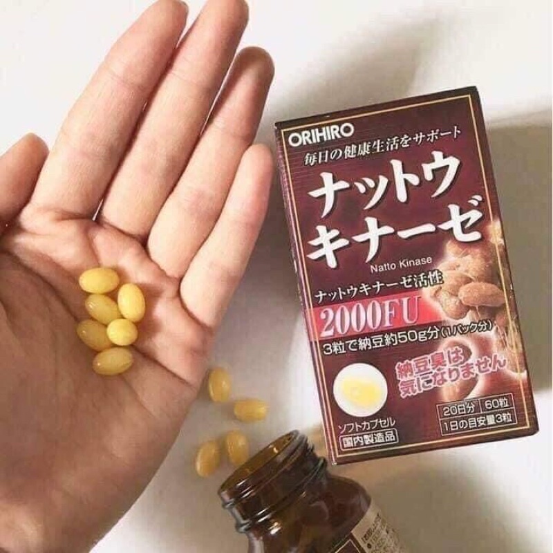 Viên Uống Orihiro Natto Kinase 2000FU Nhật Bản