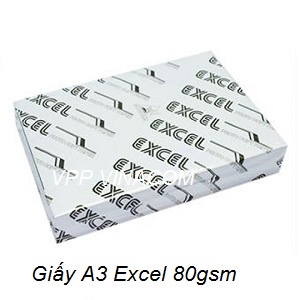 Giấy A3 Excel 80gsm dày 500 tờ xuất xứ Thái Lan SUKADO