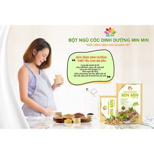 ComBo 2 Hộp (1kg )Ngũ Cốc Lợi Sữa Min Min Tặng 1 Hộp Sữa Đặc 380g