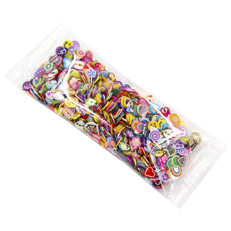 [Hàng mới về] Gói 1000 phụ kiện đất sét trang trí nhựa resin epoxy/làm trang sức/móng nghệ thuật DIY hình hoa/quả/lá