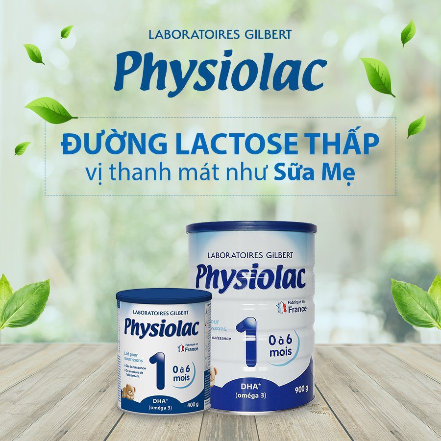 Sữa Physiolac số 1, 2, 3 (900g), Sữa Pháp, sữa tốt cho hệ tiêu hóa của bé yêu (Date 2023)