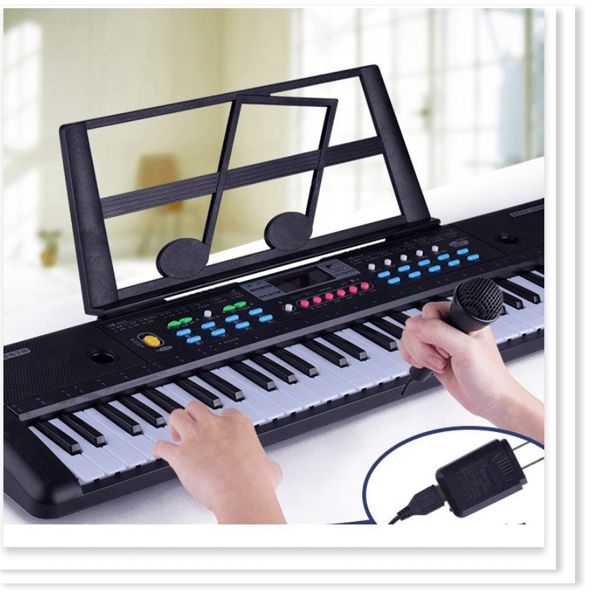 Đàn Organ Đàn Piano cho bé 61 phím Keyboard tặng kèm míc cho người mới chơi