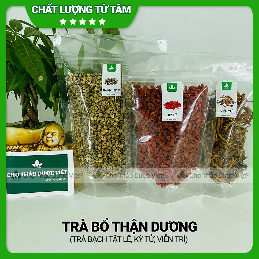 Trà Bổ Thận Dương ( Gồm 200g Trà Bạch Tật Lê; 100g Kỳ Tử Hữu Cơ; 50g Viễn Chí Sao Thơm)