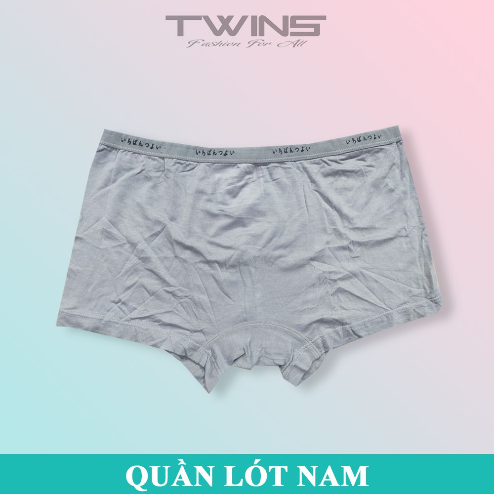 Quần lót nam boxer đùi cao cấp cotton lưng nhỏ bền đẹp, thoáng mát, thấm hút mồ hôi co giãn thoải mái