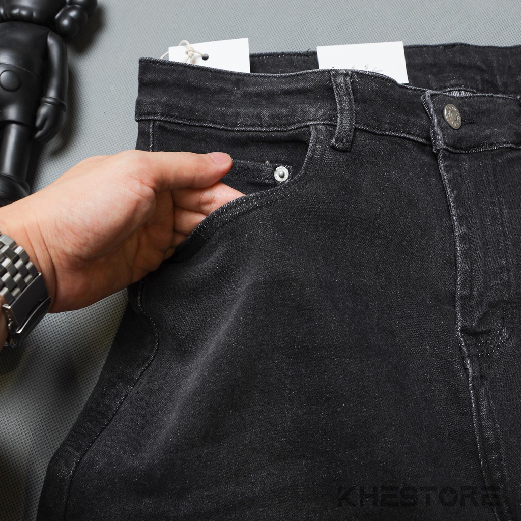 Quần Jeans Nam Khestore J-13 , Jeans Baggy Đen Rách Phong Cách Hàn Quốc | BigBuy360 - bigbuy360.vn