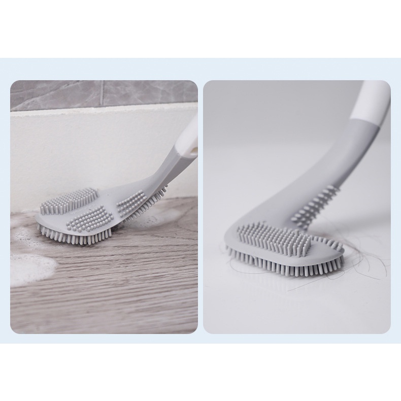 Chổi Cọ Nhà Vệ Sinh Cây Cọ Toilet Mẫu Mới SiliCon Tặng Kèm Móc Dán Giao Màu Ngẫu Nhiên - Dumi Shop