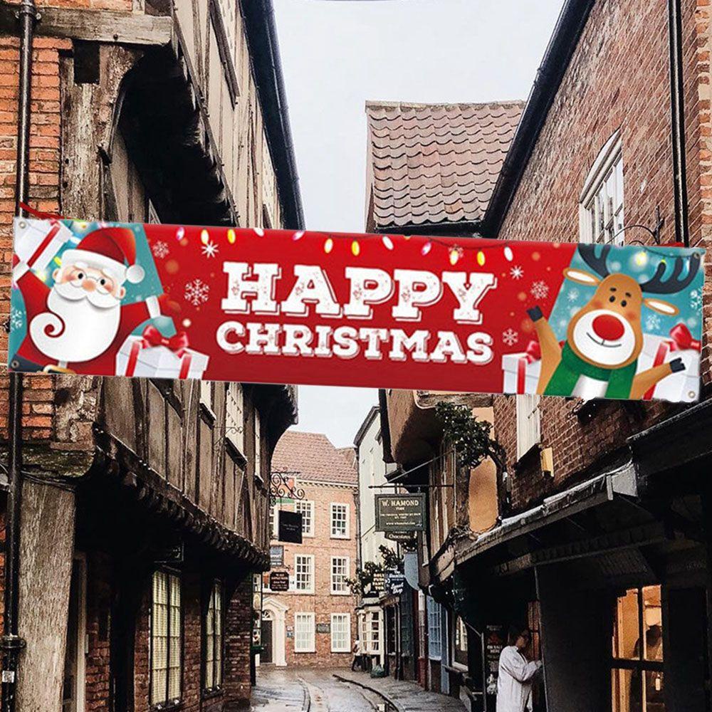 NICKOLAS Cờ Treo Trang Trí Giáng Sinh Năm Mới Bằng Vải Oxford