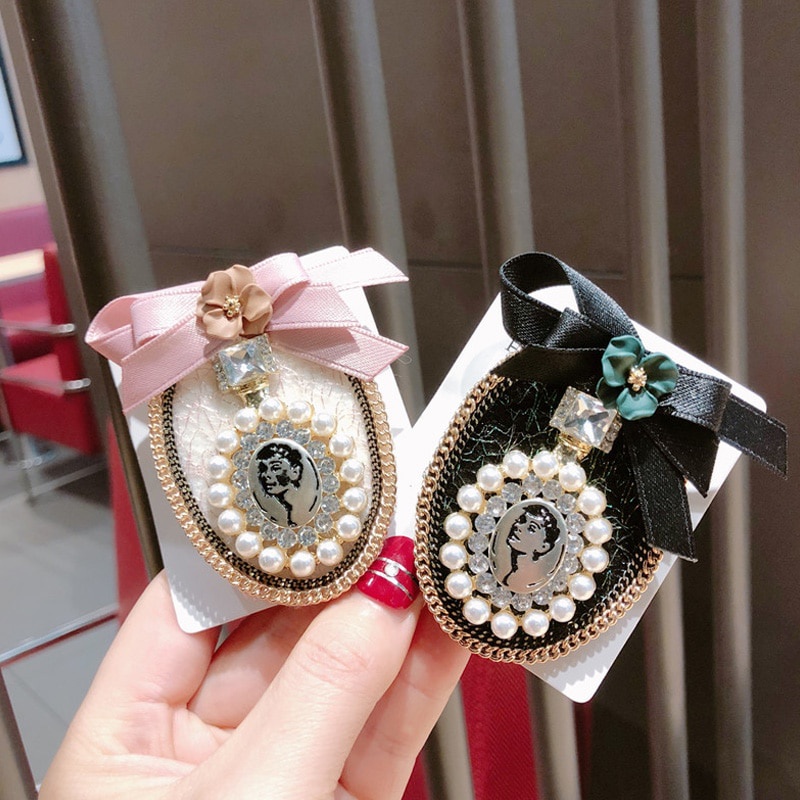 Ghim cài áo hình lọ hoa đính ngọc trai giả thời trang cho nữ