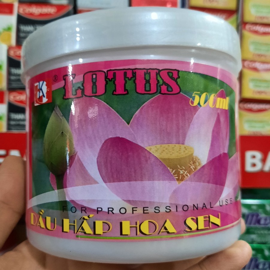 Dầu hấp dưỡng tóc hoa sen Lotus 500ml