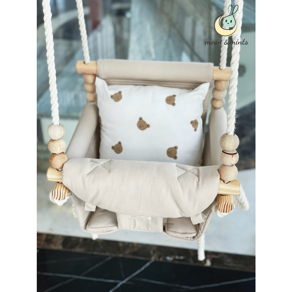 Bộ xích đu đa năng phong cách Hàn Quốc, cho bé từ 5 6 tháng tuổi