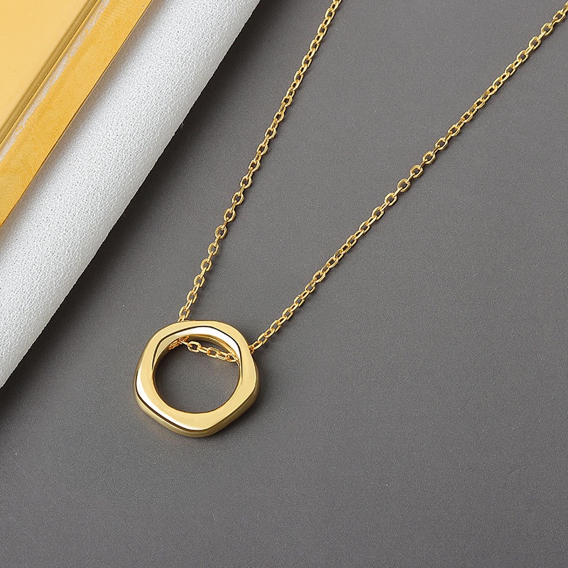 Vòng cổ Mặt Tròn Phong Cách Hàn Quốc Cho Nữ