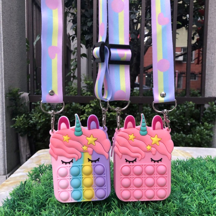 Poppy playtime Shoulder bag with stress-relieving bubble toy, many options, Huggy Wuggy