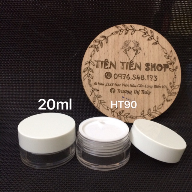 Hũ nhựa trắng 20ml
