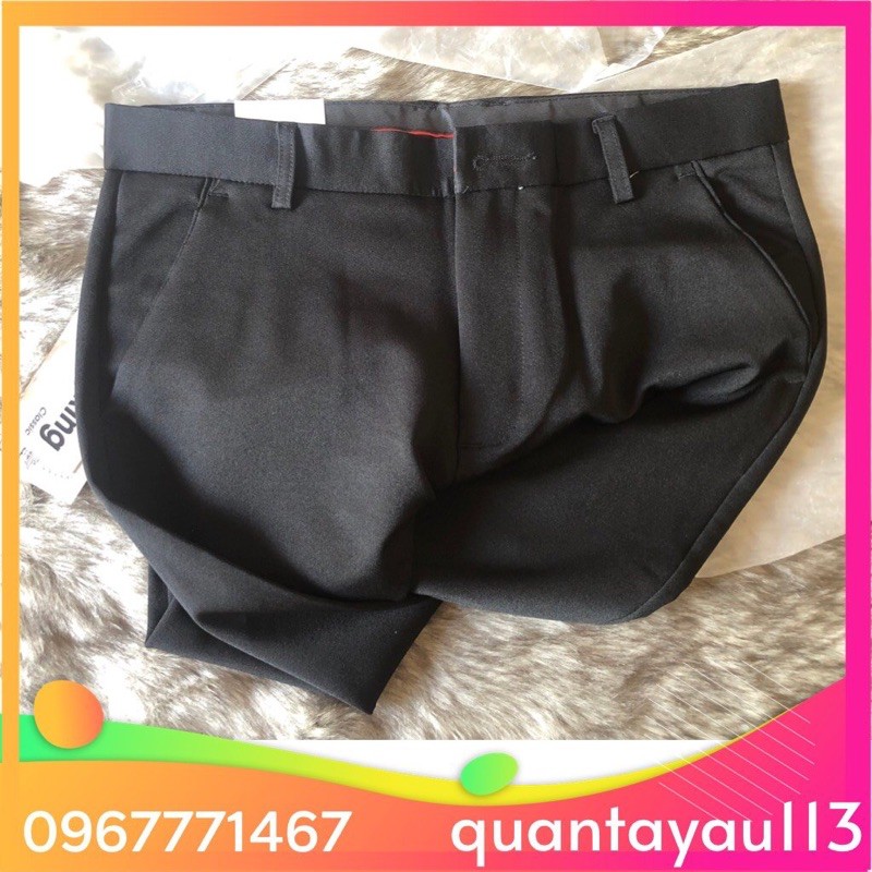 Quần tây nam, Quần Âu Nam Đẹp Kiểu Dáng Ôm Body Hàn Quốc Vải Mịn Co Dãn Chống Nhăn Không Bai Màu