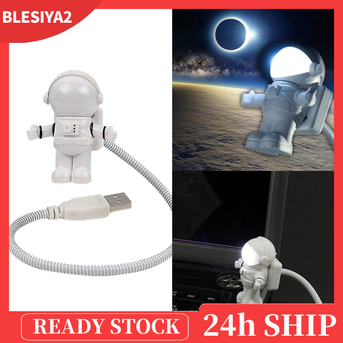 Đèn Đọc Sách Usb Hình Phi Hành Gia Chất Lượng Caoya2