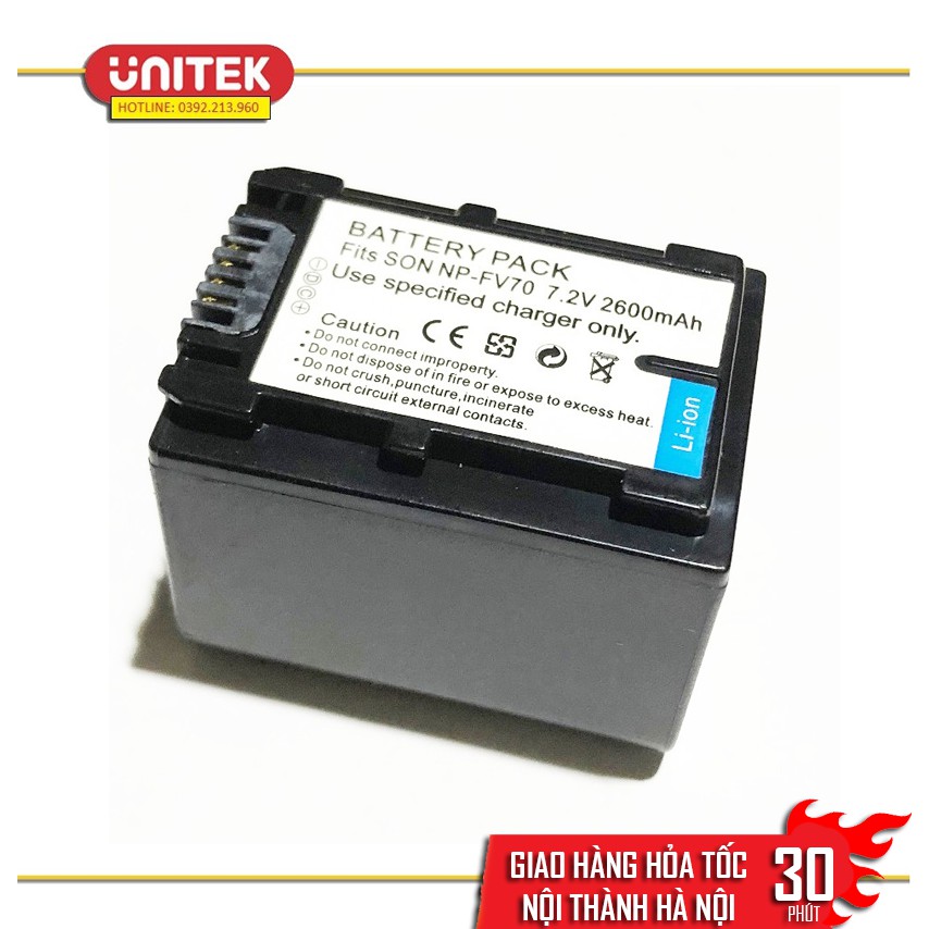Pin Dành Cho Máy Ảnh, Máy Quay Phim Sony NP-FV70 7.2V 2600mAh Cao Cấp