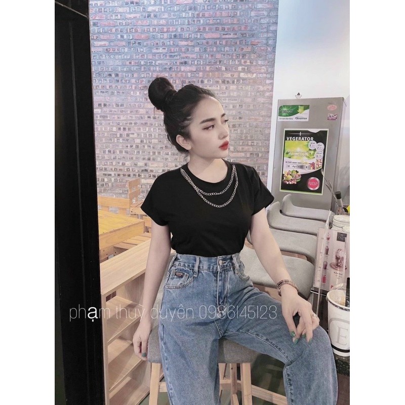 ÁO KIỂU PHỐI DÂY XÍCH