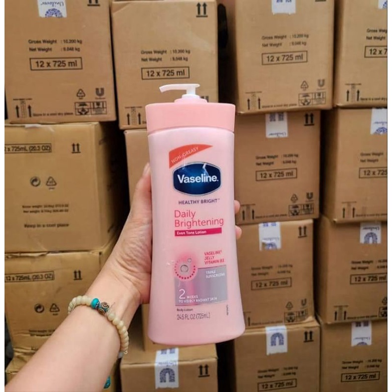 Sữa Dưỡng Thể Vaseline Mỹ Healthy Bright Daily Brightening - 725ml
