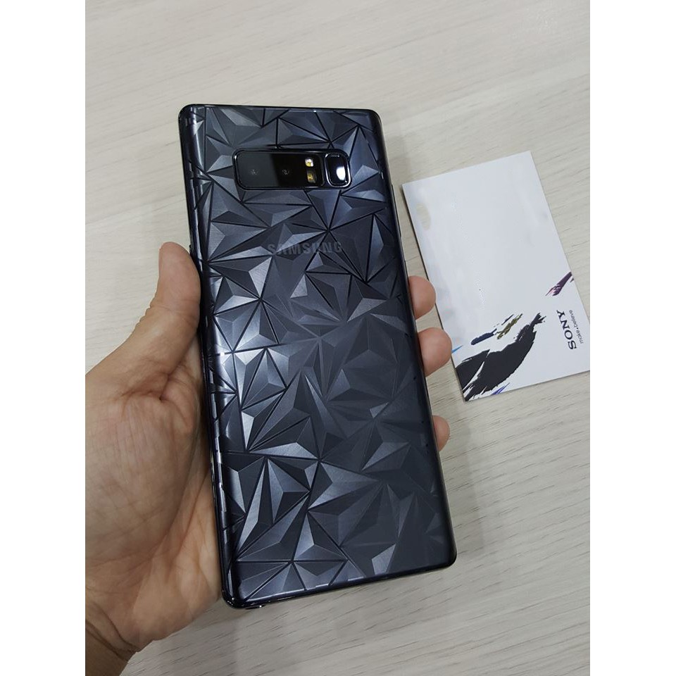 Dán lưng Samsung S7 Edge/S8/S8 Plus/Note 8/S9/S9 Plus/Note 9 3D kim cương